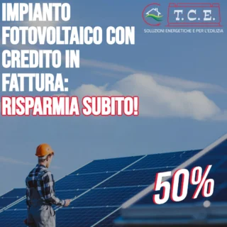 ⚡ IMPIANTO FOTOVOLTAICO CON CREDITO IN FATTURA: RISPARMIA SUBITO IL 50%! ⚡
Paghi solo la metà, al resto ci pensa la detrazione fiscale! 🔥
💰 Meno spese, più energia, ZERO pensieri! 💰
Non aspettare, passa al fotovoltaico e inizia a risparmiare subito! 🚀
📩 Contattaci ora e scopri la nostra offerta “chiavi in mano”!
#tcesrlatwork #detrazionefiscale #incentivi #energierinnovabili #fotovoltaico #creditoinfattura #detrazione